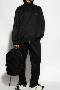 Y-3 CZARNY Spodnie dresowe z logo