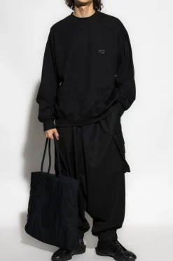Y-3 CZARNY Spodnie typu `cargo`