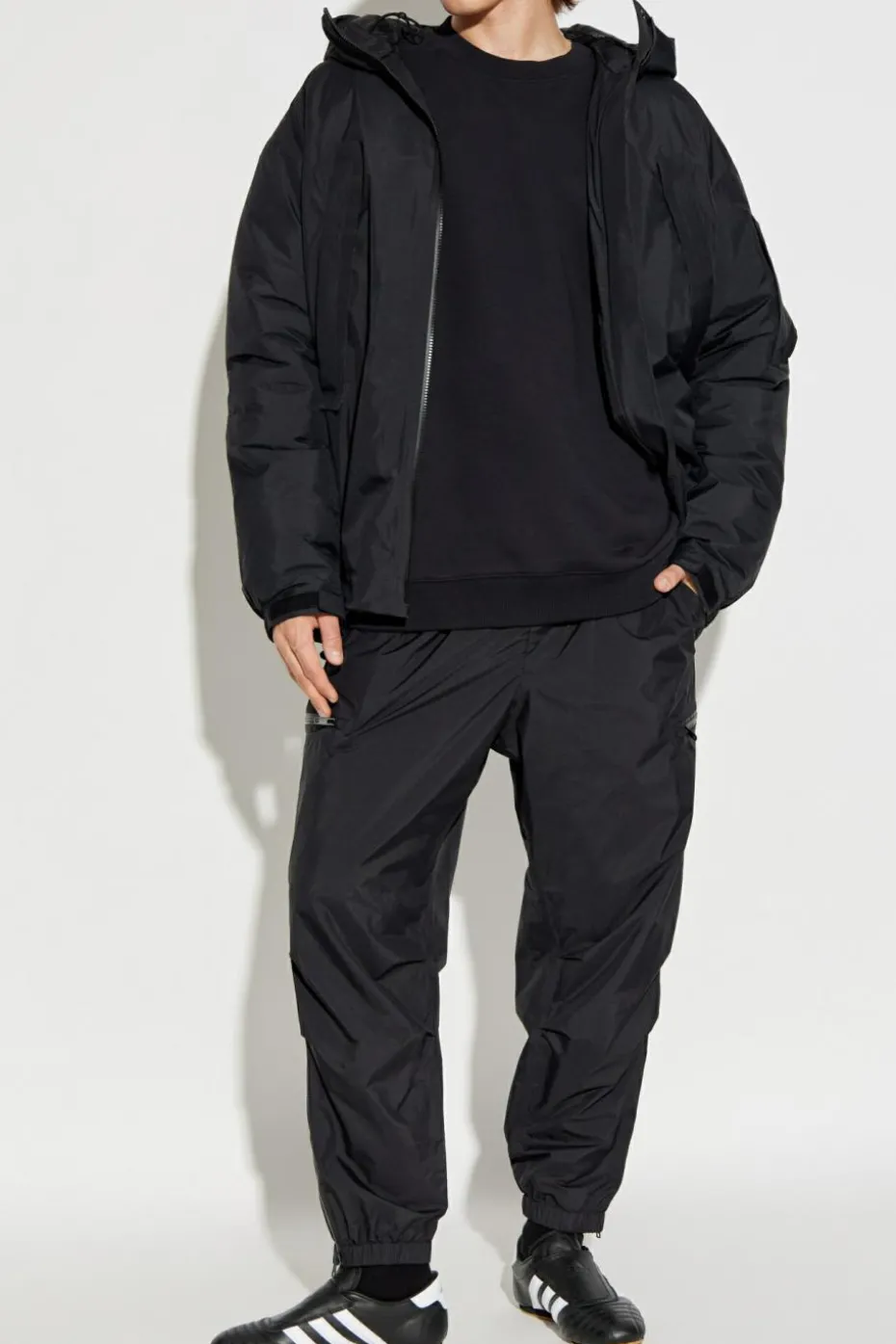 Y-3 CZARNY Spodnie z kieszeniami
