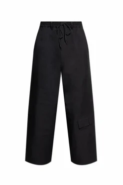 Y-3 CZARNY Spodnie z kieszeniami