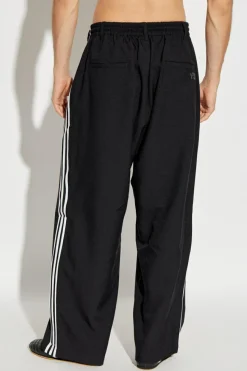 Y-3 CZARNY Spodnie z logo