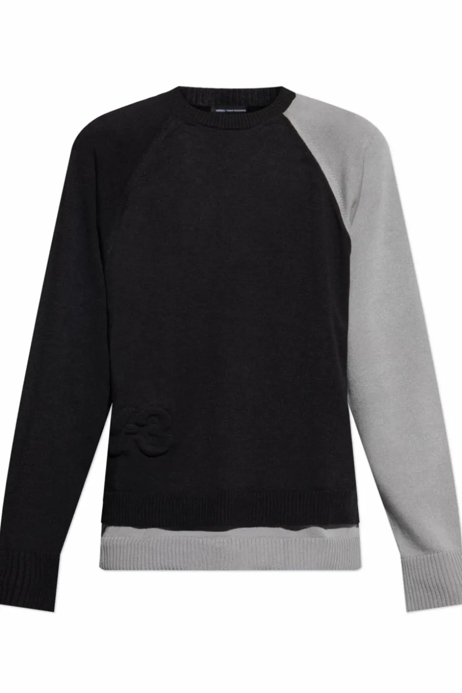 Y-3 CZARNY Sweter z logo