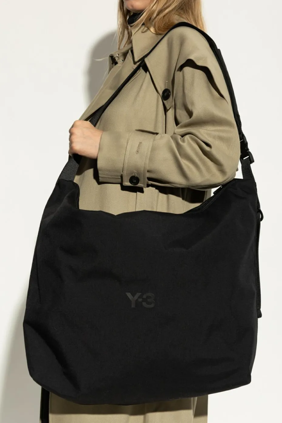Y-3 CZARNY Torba na ramię
