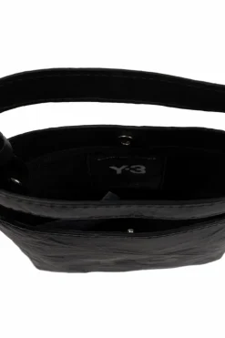 Y-3 CZARNY Torba na ramię z logo