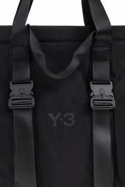 Y-3 CZARNY Torba z logo