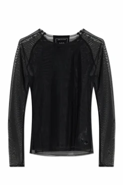 Y-3 CZARNY Transparenty top