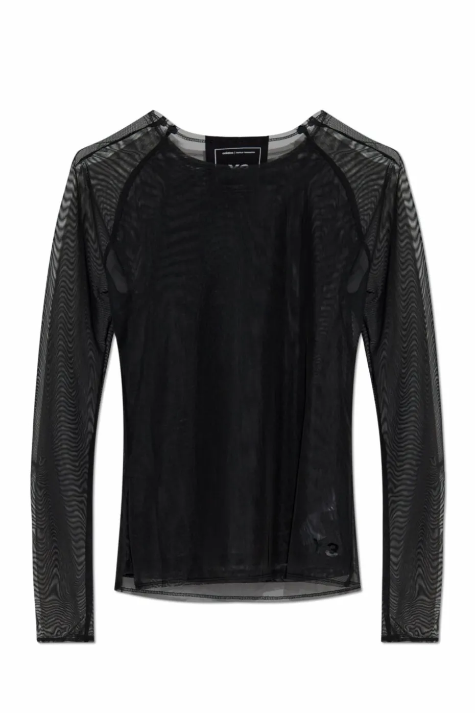 Y-3 CZARNY Transparenty top