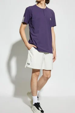 Y-3 FIOLETOWY T-shirt z kolekcji `Tennis US`