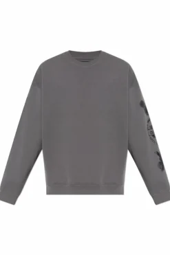 Y-3 SZARY Bluza typu `oversize`