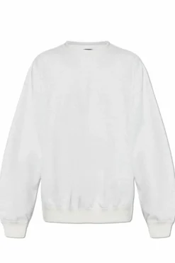 Y-3 SZARY Bluza z nadrukowanym logo
