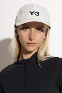 Y-3 SZARY Czapka z daszkiem z kolekcji `Tennis US`