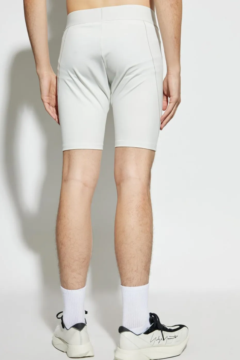 Y-3 SZARY Szorty z leginsami z kolekcji `Tennis US`