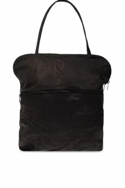 Yohji Yamamoto CZARNY Torba na ramię z efektem `vintage`