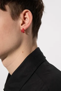 Yohji Yamamoto SREBRNY Srebrny kolczyk