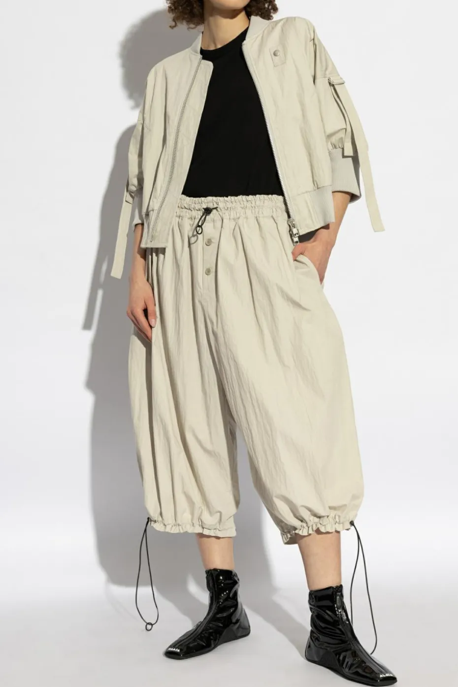 Yohji Yamamoto SZARY Kurtka typu `bomber`