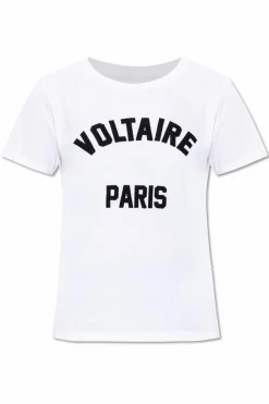 Zadig & Voltaire BIAŁY T-shirt `Alys`