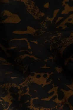 Zadig & Voltaire BRĄZOWY Wełniany szal `Judy`