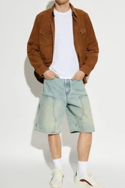 Zadig & Voltaire BRĄZOWY Zamszowa koszula `Sergy`