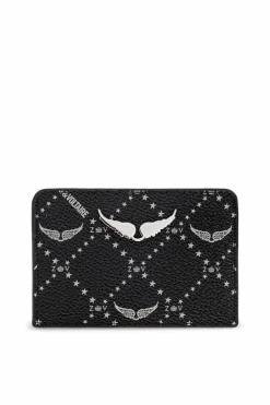 Zadig & Voltaire CZARNY Etui na karty