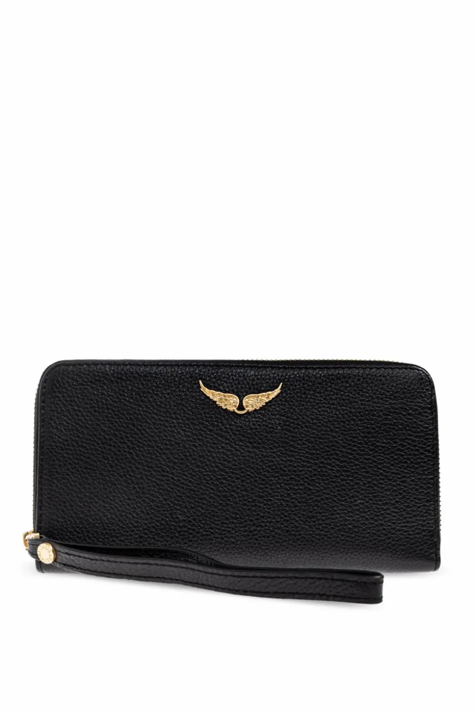 Zadig & Voltaire CZARNY Skórzany portfel