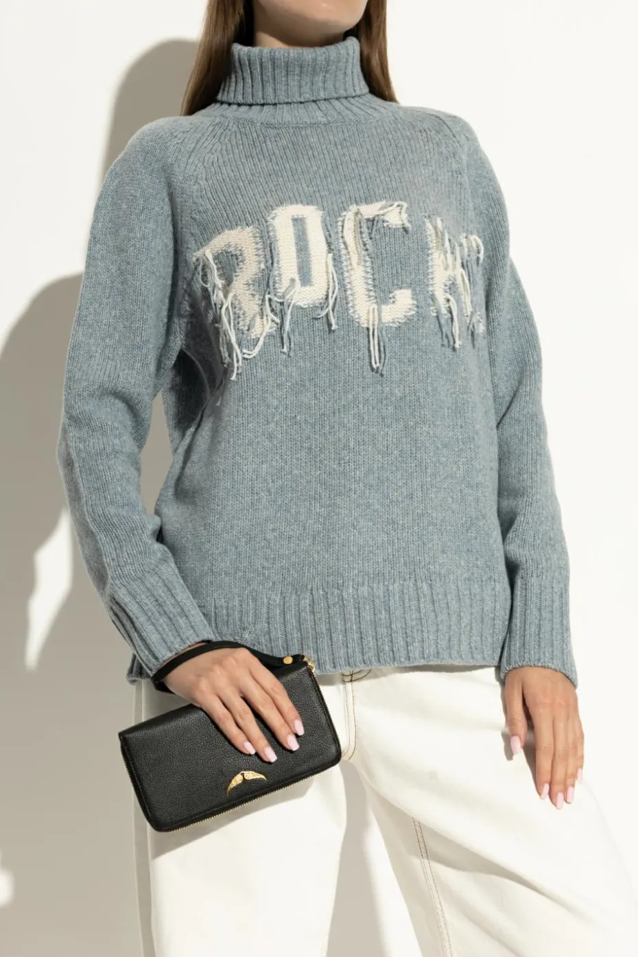 Zadig & Voltaire CZARNY Skórzany portfel