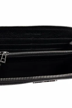 Zadig & Voltaire CZARNY Skórzany portfel