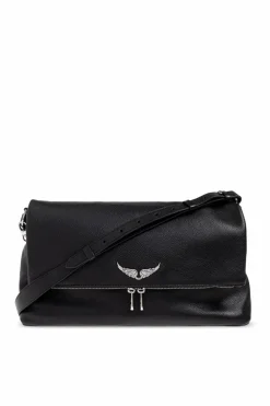 Zadig & Voltaire CZARNY Torba na ramię z logo