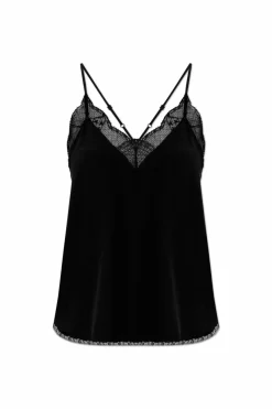 Zadig & Voltaire CZARNY Top `Christy`