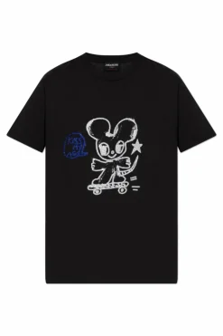 Zadig & Voltaire CZARNY T-shirt `Edwin`