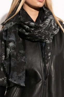 Zadig & Voltaire CZARNY Wełniana chusta