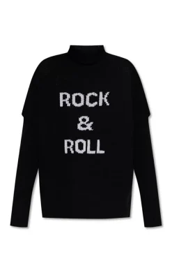 Zadig & Voltaire CZARNY Wełniany sweter ‘Alma’