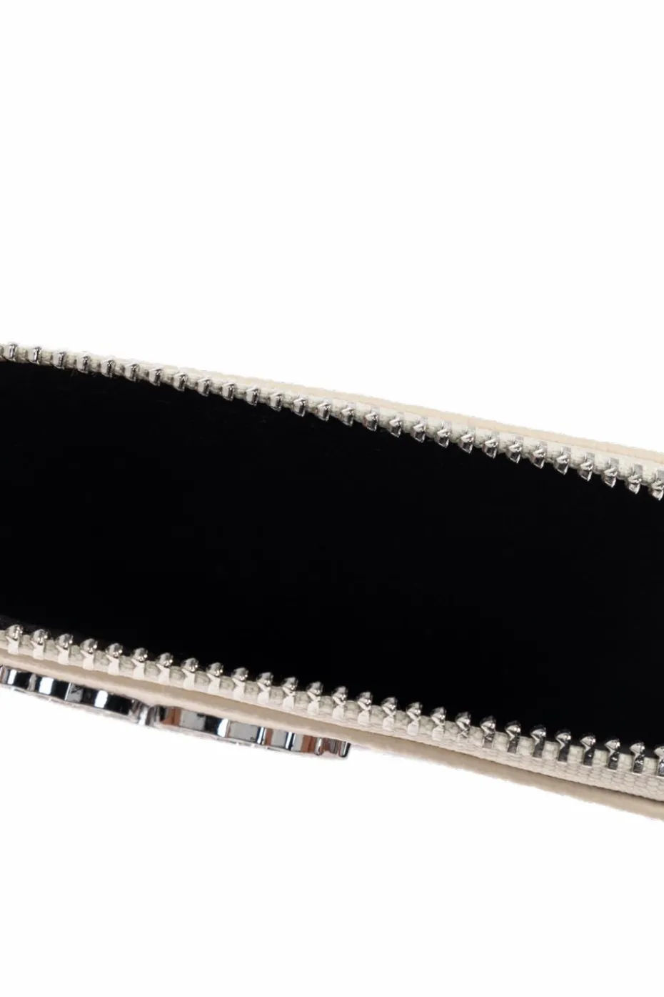 Zadig & Voltaire kremowy Etui na karty z nadrukiem