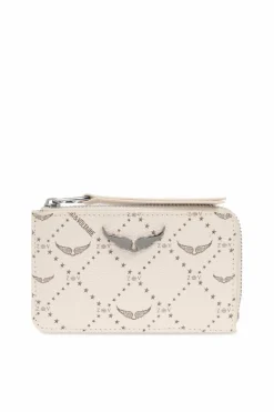 Zadig & Voltaire kremowy Etui na karty
