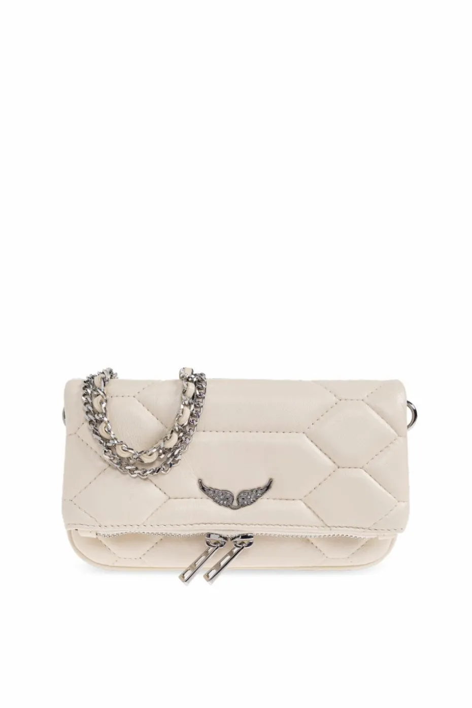 Zadig & Voltaire kremowy Torba na ramię `Rock Nano XL`