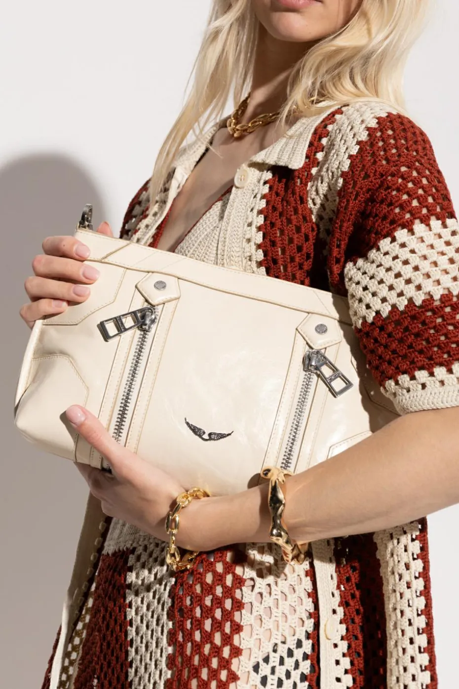 Zadig & Voltaire kremowy Torba na ramię `Sunny Moody`