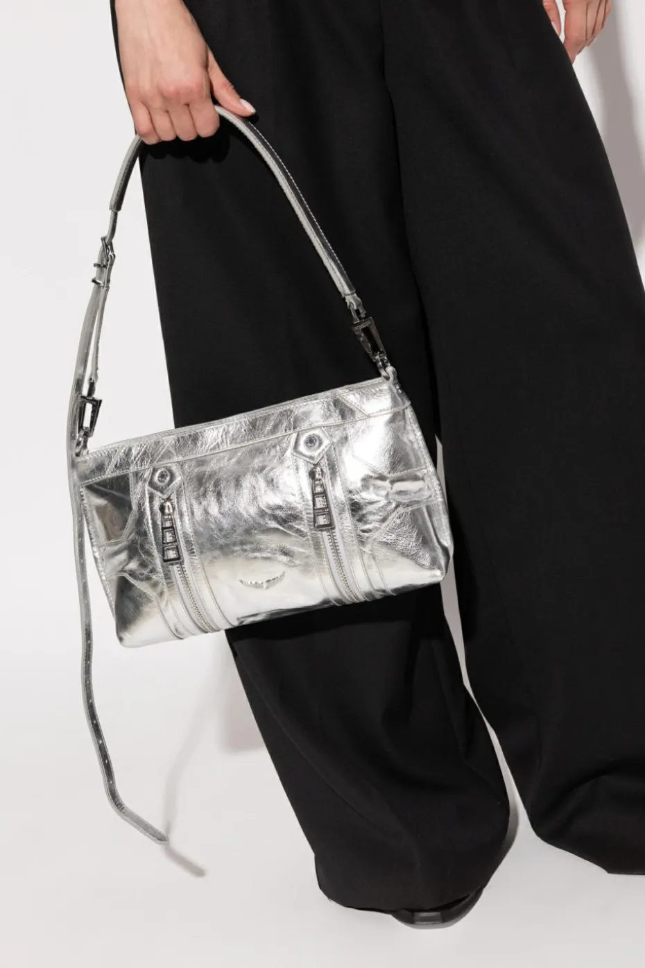 Zadig & Voltaire SREBRNY Torba na ramię `Sunny Moody`