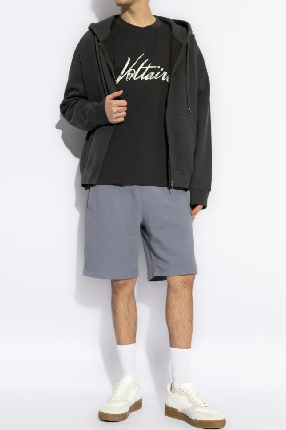 Zadig & Voltaire SZARY Bluza z kapturem ‘Sacha’