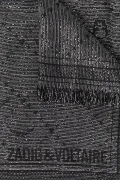 Zadig & Voltaire SZARY Chusta `Glenn`