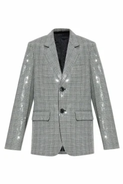 Zadig & Voltaire SZARY Marynarka z cekinami `Jamie`