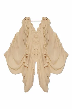 Zimmermann beżowy Szyfonowy top
