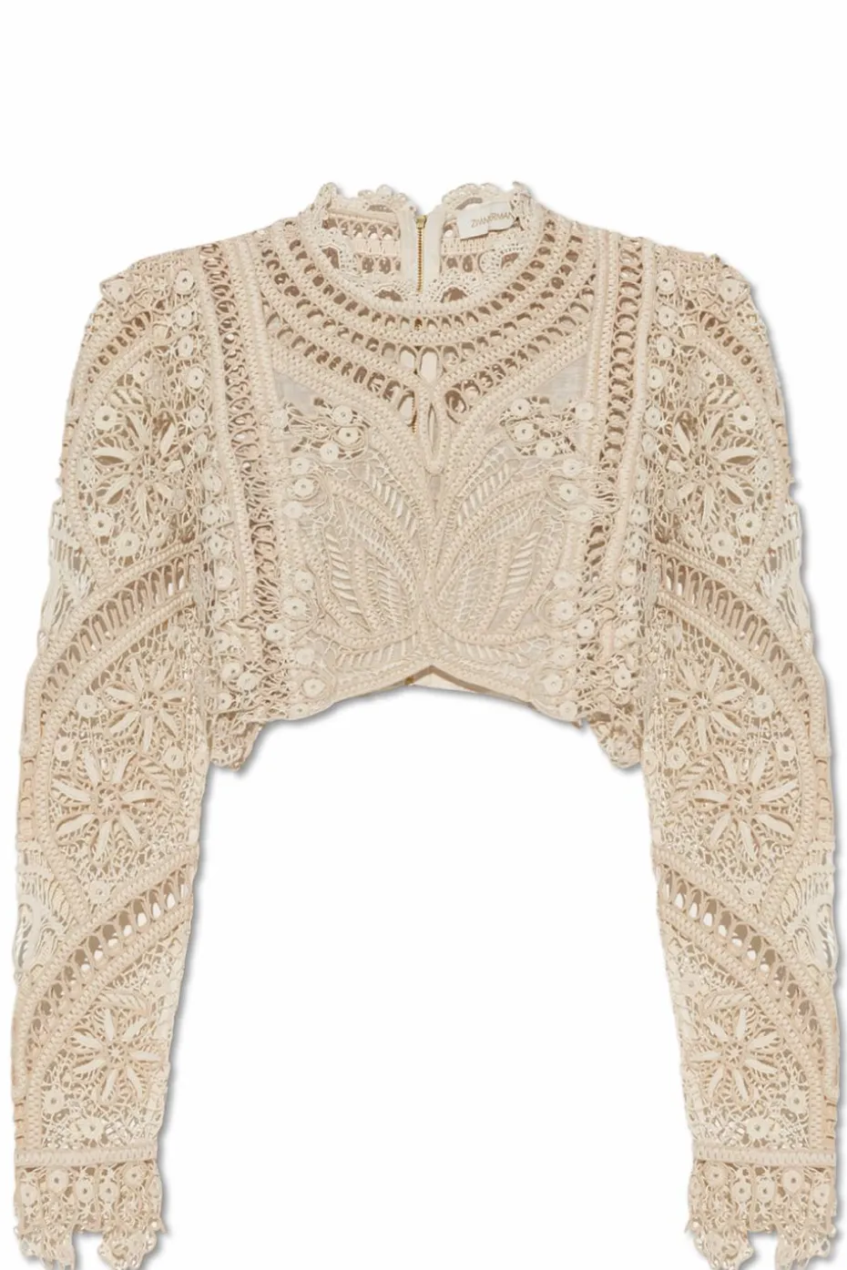 Zimmermann kremowy Koronkowy top
